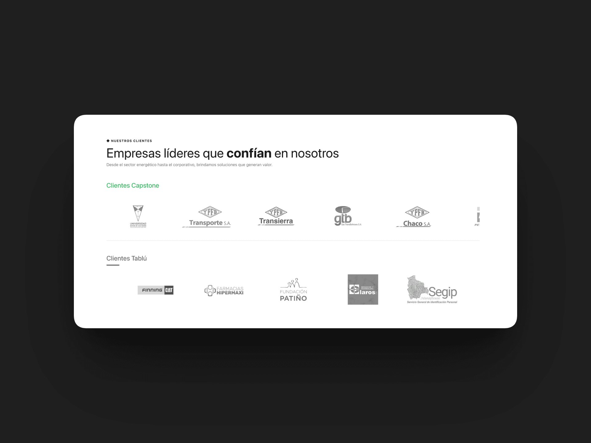 Empresas que confian